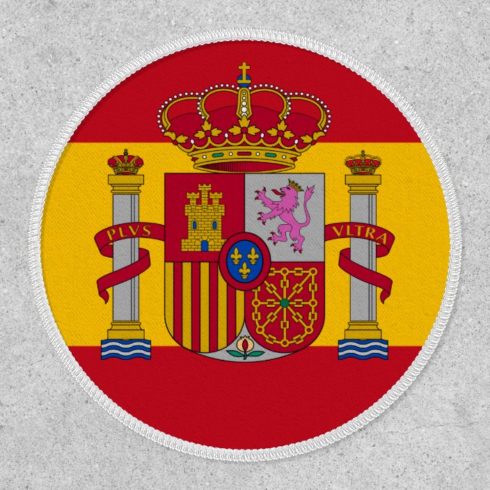 Spanish Flag Coat Of Arms Flag Of Spain Patch Zazzle spanish-flag-coat-of-arms-flag-of-spain-patch-zazzle