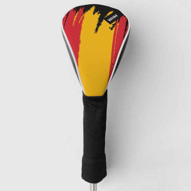 Spanish Flag - Custom Golf Club Head Cover (Front)