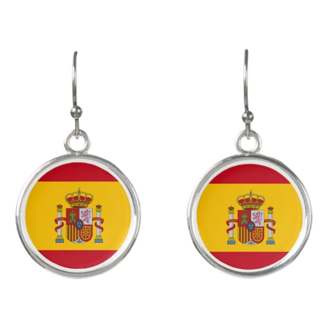 Spanish flag earrings (Front)