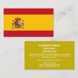 Spanish Flag, Flag of Spain Business Card