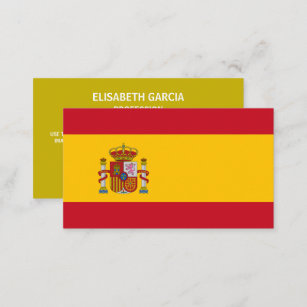 Spanish Flag, Flag of Spain Business Card