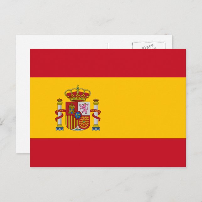 Spanish Flag, Flag of Spain Postcard (Front/Back)