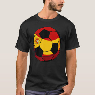 Spanish Flag Football Vintage Fan Soccer Team Prid T-Shirt