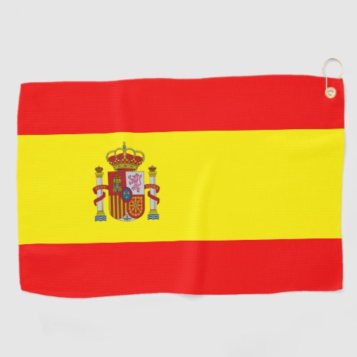 Spanish flag golf towel