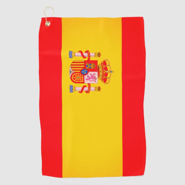 Spanish Flag Golf Towel (Front)