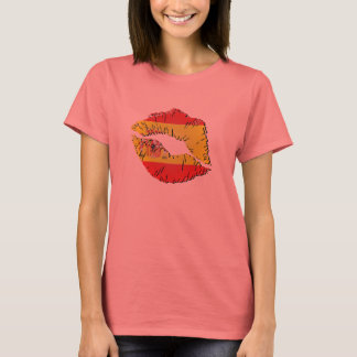 Spanish Flag Lips T-Shirt