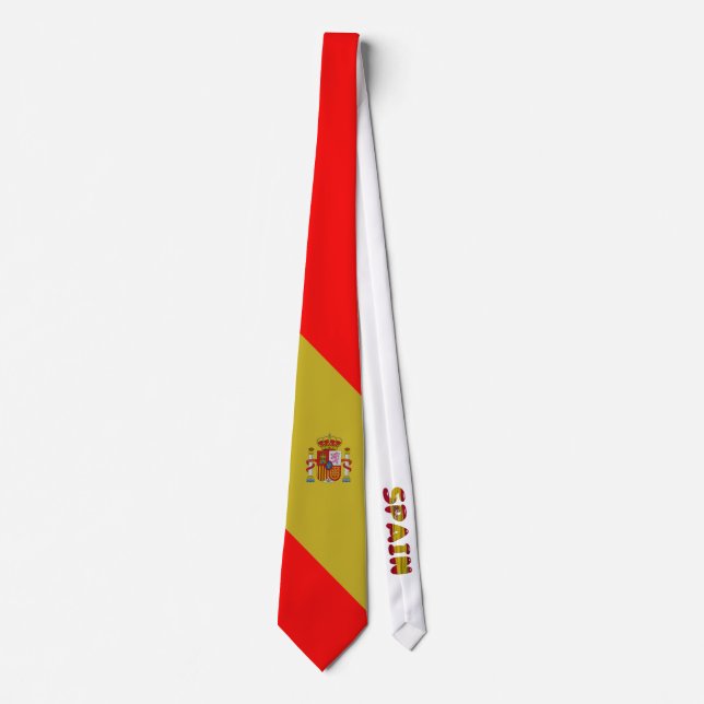 Spanish flag neck tie (Front)