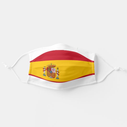 Spanish flag of Spain custom Adult Cloth Face Mask (Front, Unfolded)