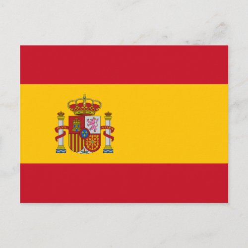 Spanish flag of Spain custom postcards