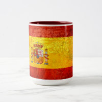 Spanish flag of Spain Grunge look country flag