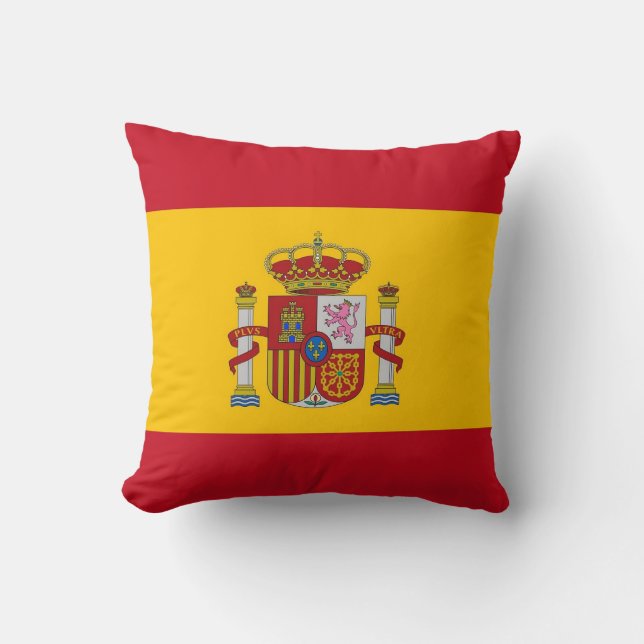 Spanish Flag on American MoJo Pillow (Front)