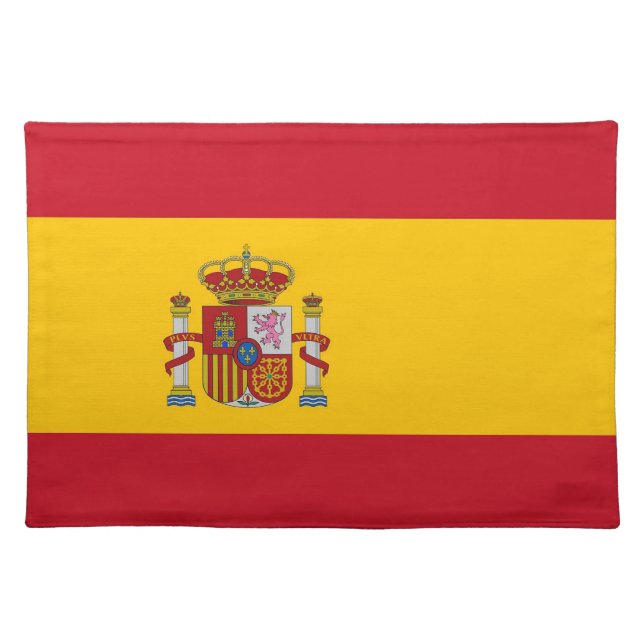 Spanish Flag on MoJo Placemat (Front)