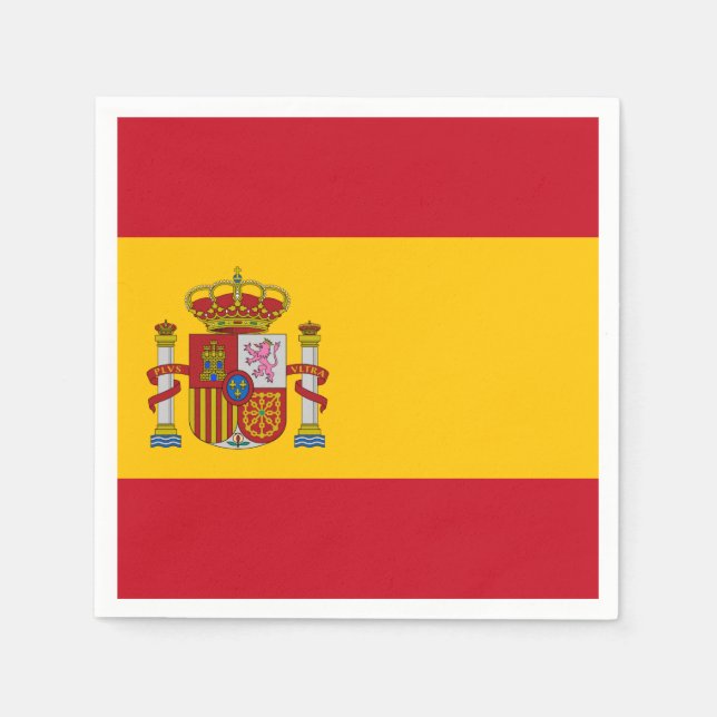 Spanish flag paper napkins (Front)