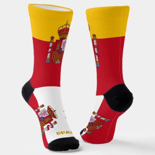 Spanish Flag Patriotic Sustainable Spain Premium Socks