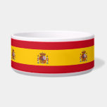 Spanish Flag Pet Bowl<br><div class="desc">Awesome Pet Bowl with Flag of Spain. This product its customizable.</div>