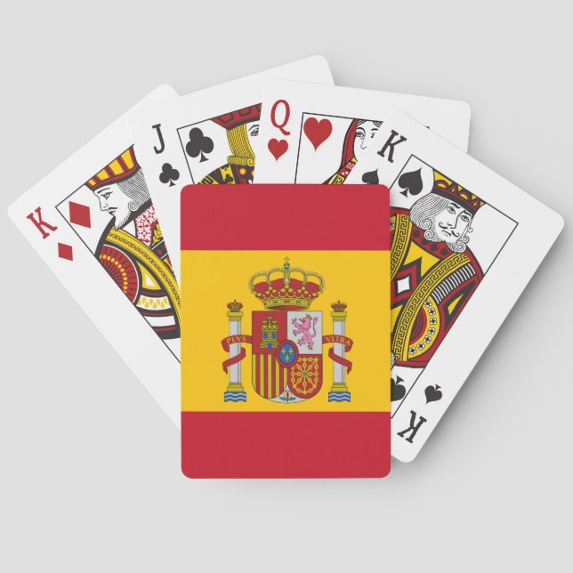 Spanish flag poker cards (Back)