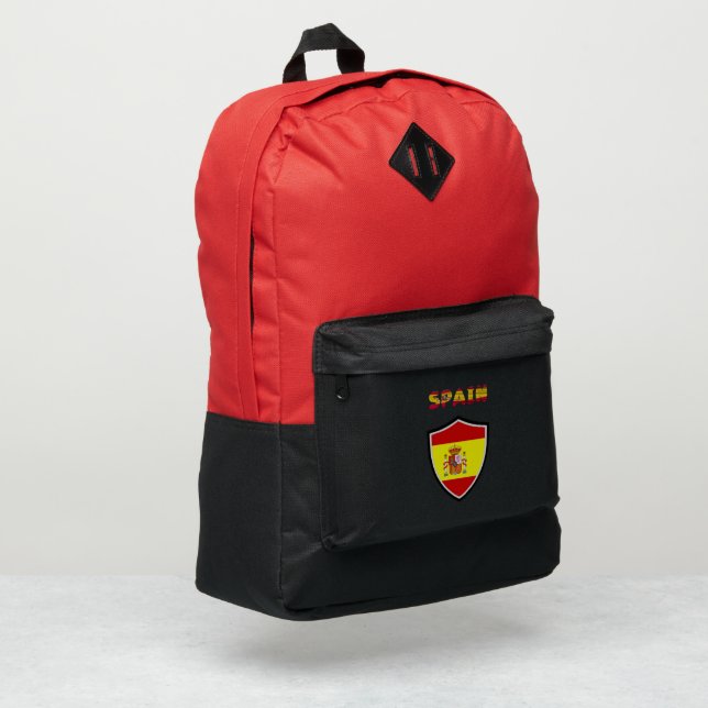 Spanish flag port authority® backpack (Left Corner)