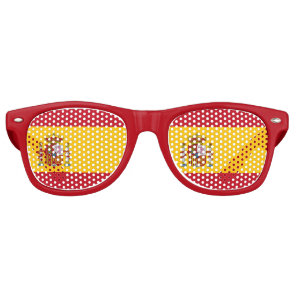 Spanish flag retro sunglasses