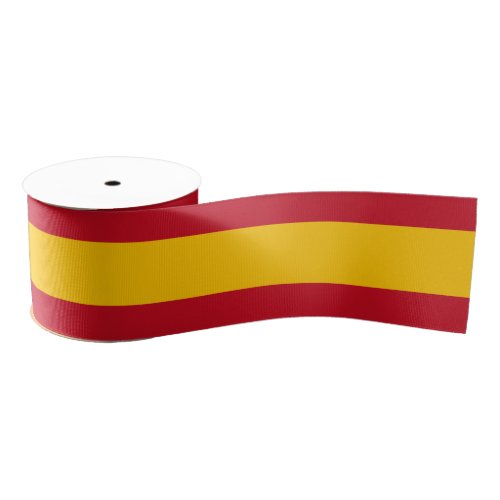 Spanish flag ribbon fashion colours of Spain Grosgrain Ribbon