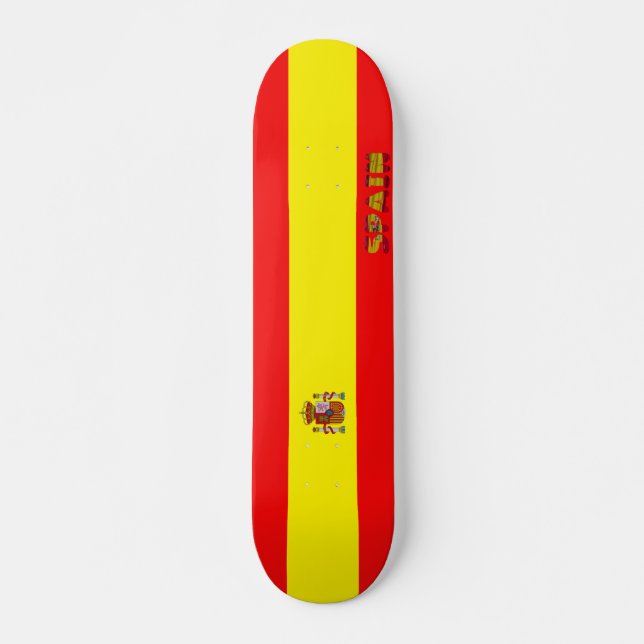 Spanish flag skateboard (Front)