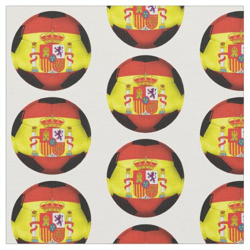 Spanish Flag Soccer Ball Fabric