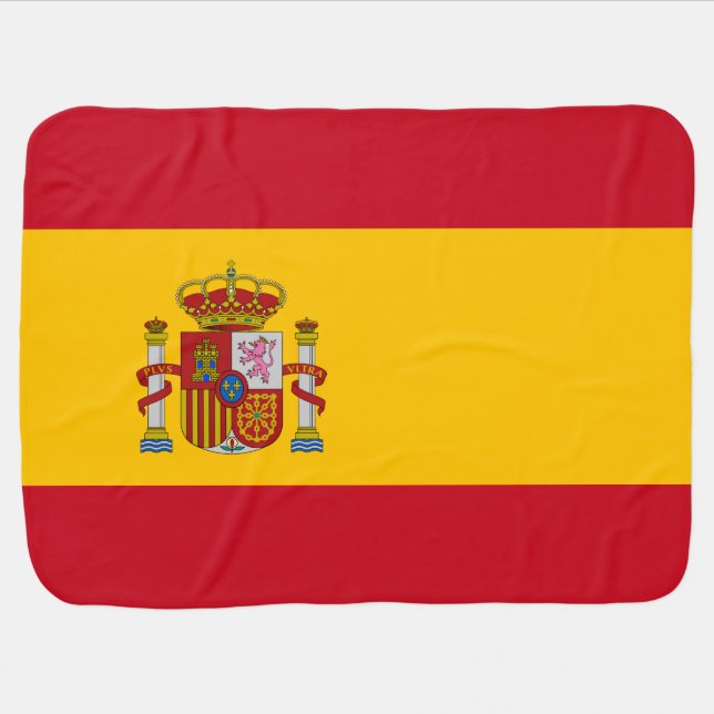 Spanish Flag (Spain) Baby Blanket (Horizontal)