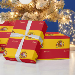 Spanish Flag & Spain gifts /sports fans Wrapping Paper