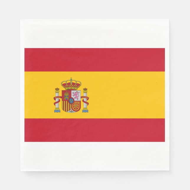 Spanish Flag (Spain) Napkins (Front)