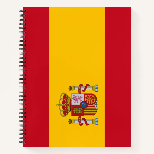 Spanish Flag (Spain) Notebook (Front)