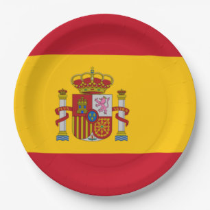 Spanish Flag (Spain) Paper Plates