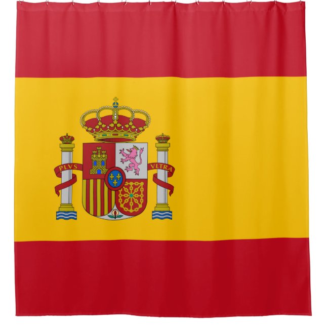 Spanish Flag (Spain) Shower Curtain (Front)