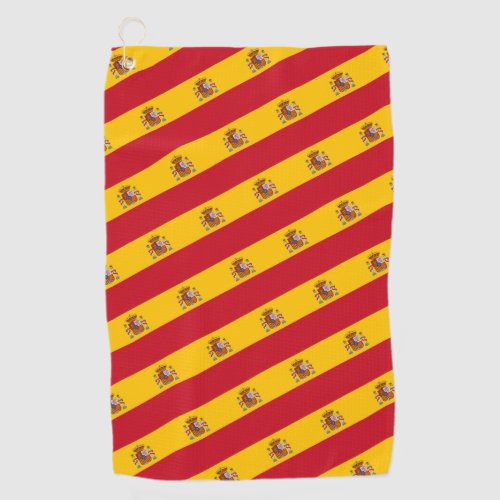 Spanish Flag  Spain travel holiday sport fans Golf Towel