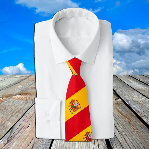 Spanish Flag  Spain travel holiday sport fans Neck Tie