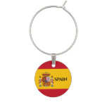 Spanish Flag Spain Wine Charm Travel Charm
