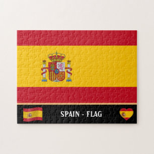 Spanish Flag & Spanish country / Spain Jigsaw Puzzle