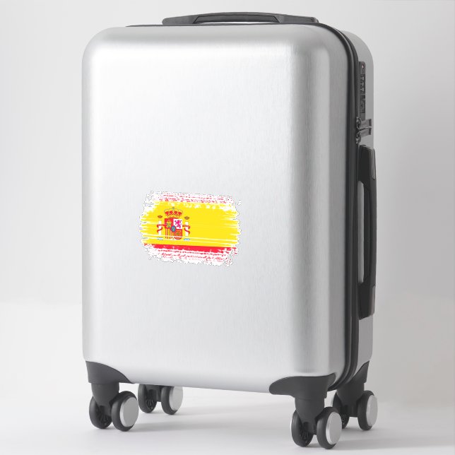 Spanish flag  sticker (Suitcase)