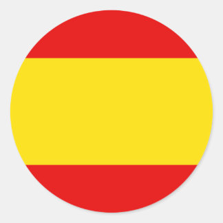Spanish Flag T-shirts and Gifts Classic Round Sticker