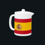 Spanish Flag Teapot<br><div class="desc">Elevate your tea time with our exquisite teapot featuring the flag of Spain! This beautifully designed teapot combines functionality with a vibrant expression of Spanish pride, showcasing the iconic colors of the Spanish flag. It's an ideal centerpiece for gatherings, celebrations, or a cozy afternoon tea, allowing you to share your...</div>