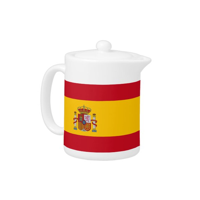 Spanish Flag Teapot (Left)