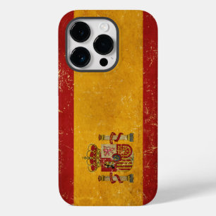 Spanish Flag Vintage Grunge Case-Mate iPhone 14 Pro Case