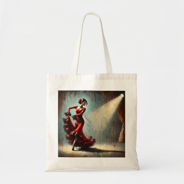Spanish Flamenco Dancer Tote Bag (Front)