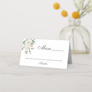 Spanish Floral Boho Wedding Place Card