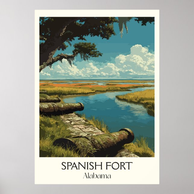 Spanish Fort Alabama Wetlands Poster (Front)