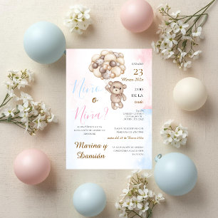 Spanish Gender Reveal Invitation