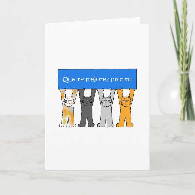 Spanish Get Well Soon Card (Front)