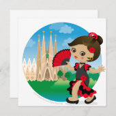 Spanish girl (Front/Back)