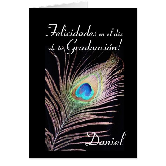 Spanish: Graduacion de Daniel Cards (Front)