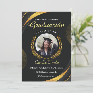 Spanish Graduates Invitation Elegant Graduation