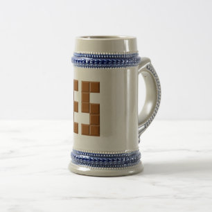 SPANISH Gray/Blue Beer Stein