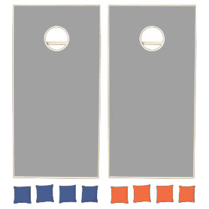Spanish Gray Solid Color Cornhole Set